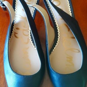 Sam Edelman  black sling back kitten heels. Size 6.5